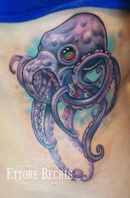 Ettore Bechis - Octopus Purple